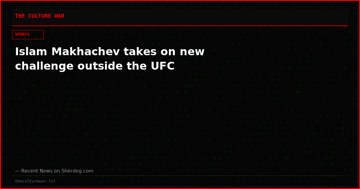 Islam Makhachev takes on new challenge outside the UFC