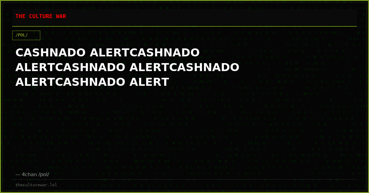 CASHNADO ALERTCASHNADO ALERTCASHNADO ALERTCASHNADO ALERTCASHNADO ALERT
