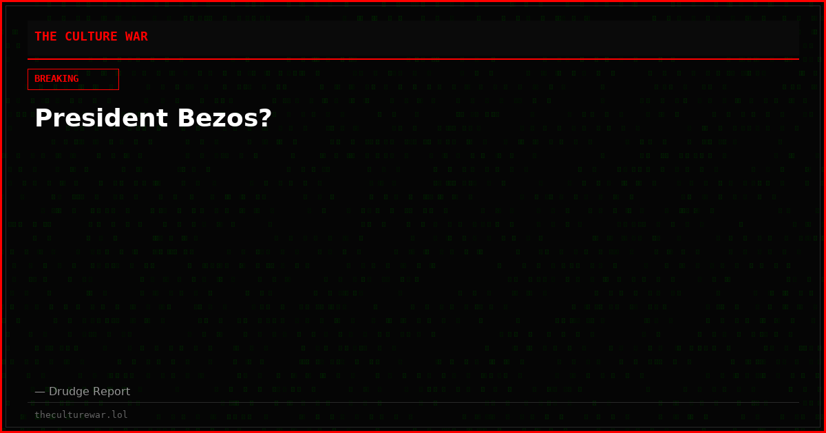 President Bezos?
