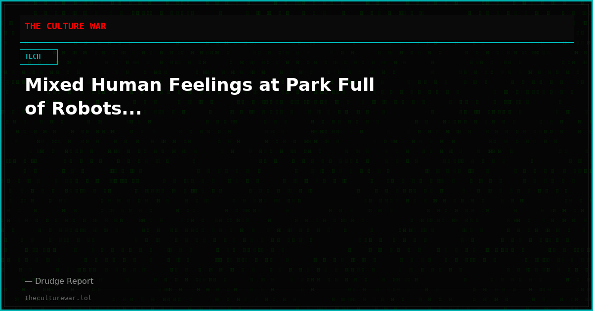 Mixed Human Feelings at Park Full of Robots...