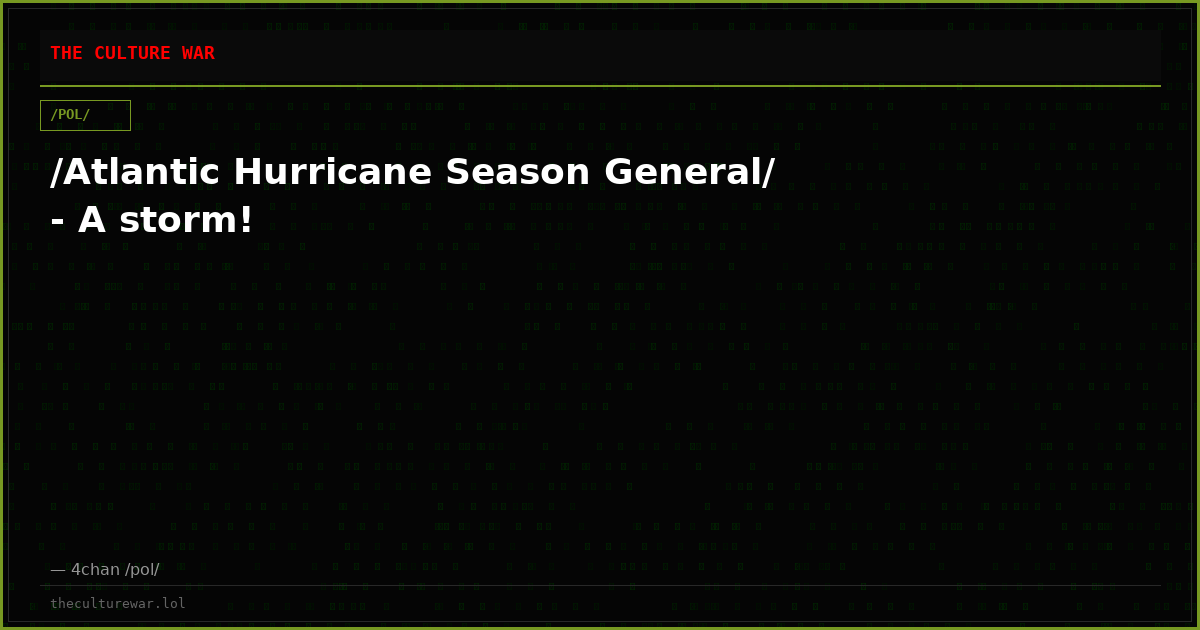/Atlantic Hurricane Season General/ - A storm!