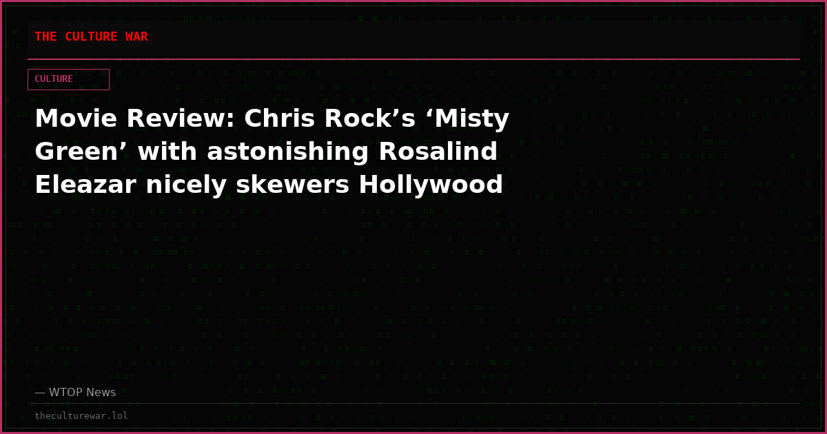 Movie Review: Chris Rock’s ‘Misty Green’ with astonishing Rosalind Eleazar nicely skewers Hollywood