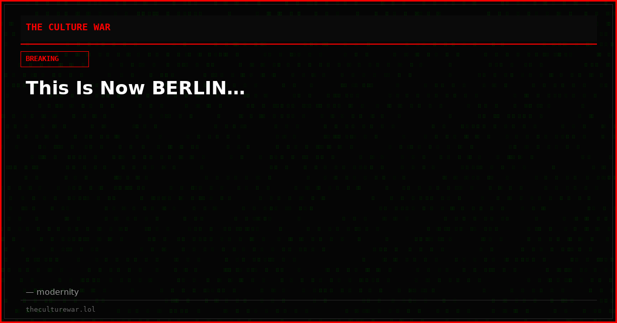 This Is Now BERLIN…