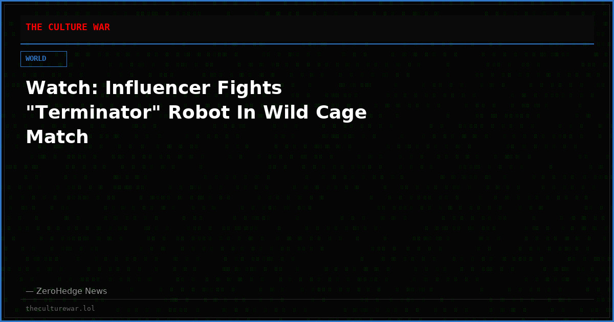 Watch: Influencer Fights "Terminator" Robot In Wild Cage Match