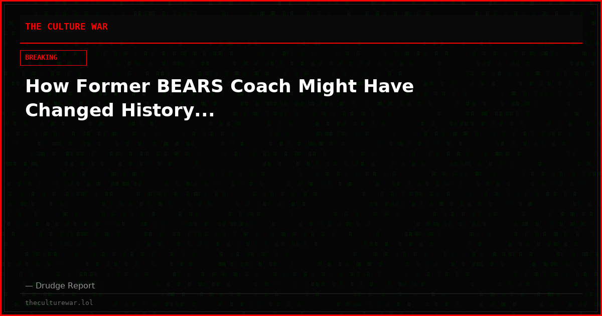 How Former BEARS Coach Might Have Changed History...