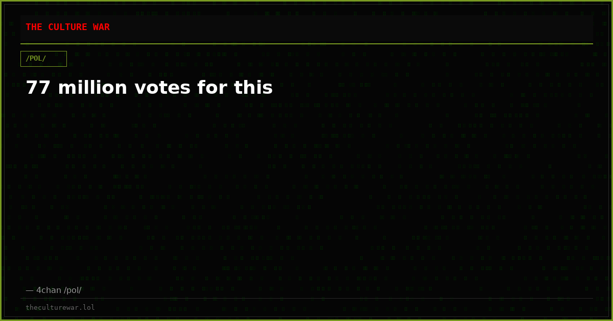 77 million votes for this