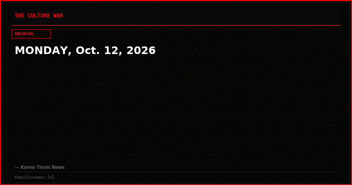MONDAY, Oct. 12, 2026
