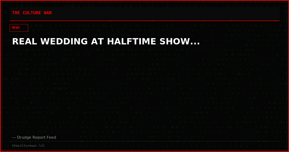 REAL WEDDING AT HALFTIME SHOW...