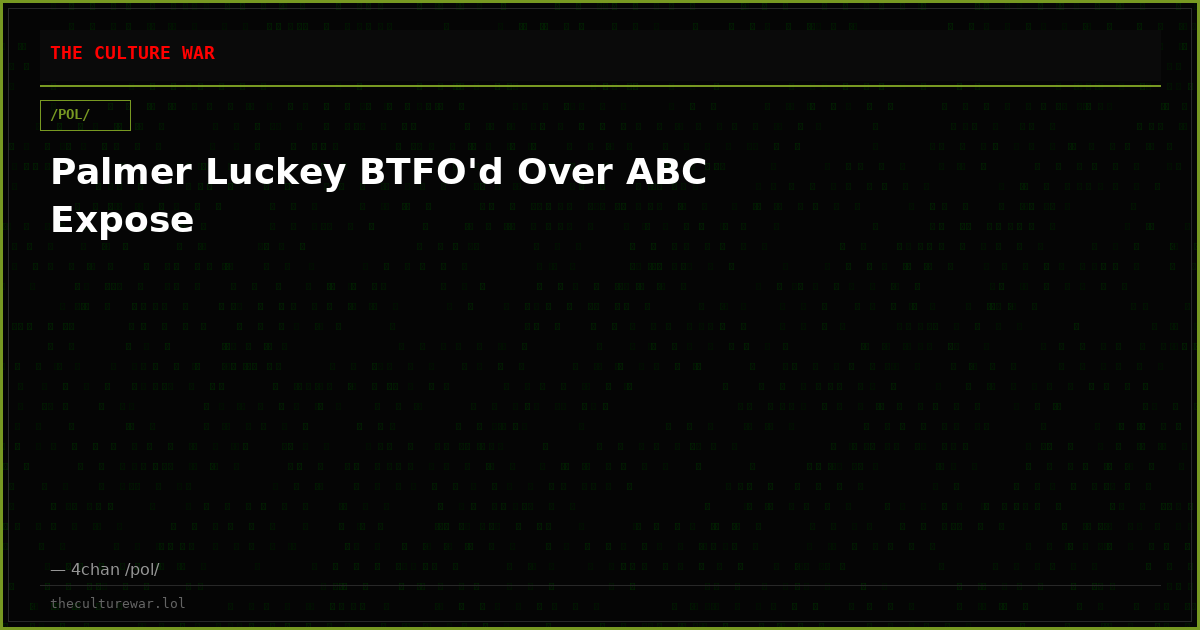 Palmer Luckey BTFO'd Over ABC Expose