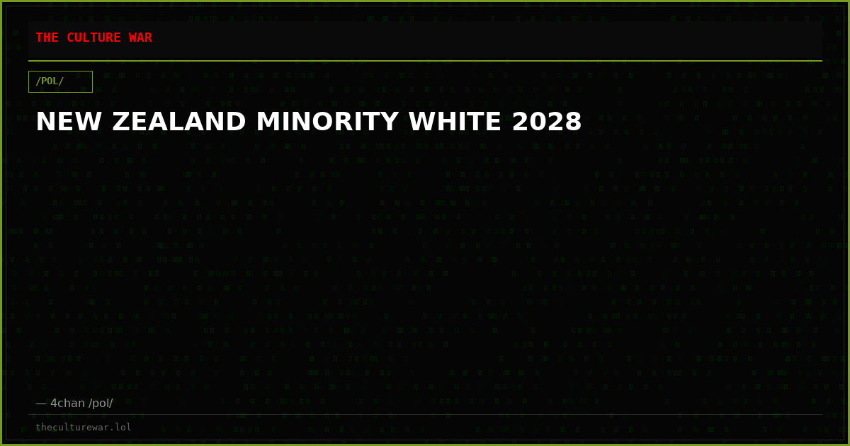 NEW ZEALAND MINORITY WHITE 2028