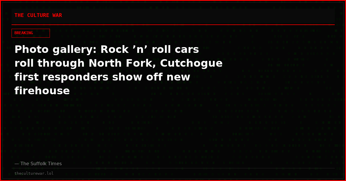 Photo gallery: Rock ’n’ roll cars roll through North Fork, Cutchogue first responders show off new firehouse