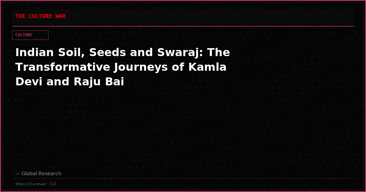 Indian Soil, Seeds and Swaraj: The Transformative Journeys of Kamla Devi and Raju Bai
