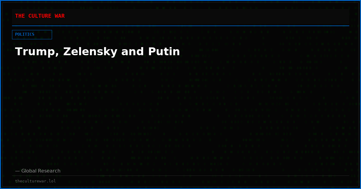 Trump, Zelensky and Putin