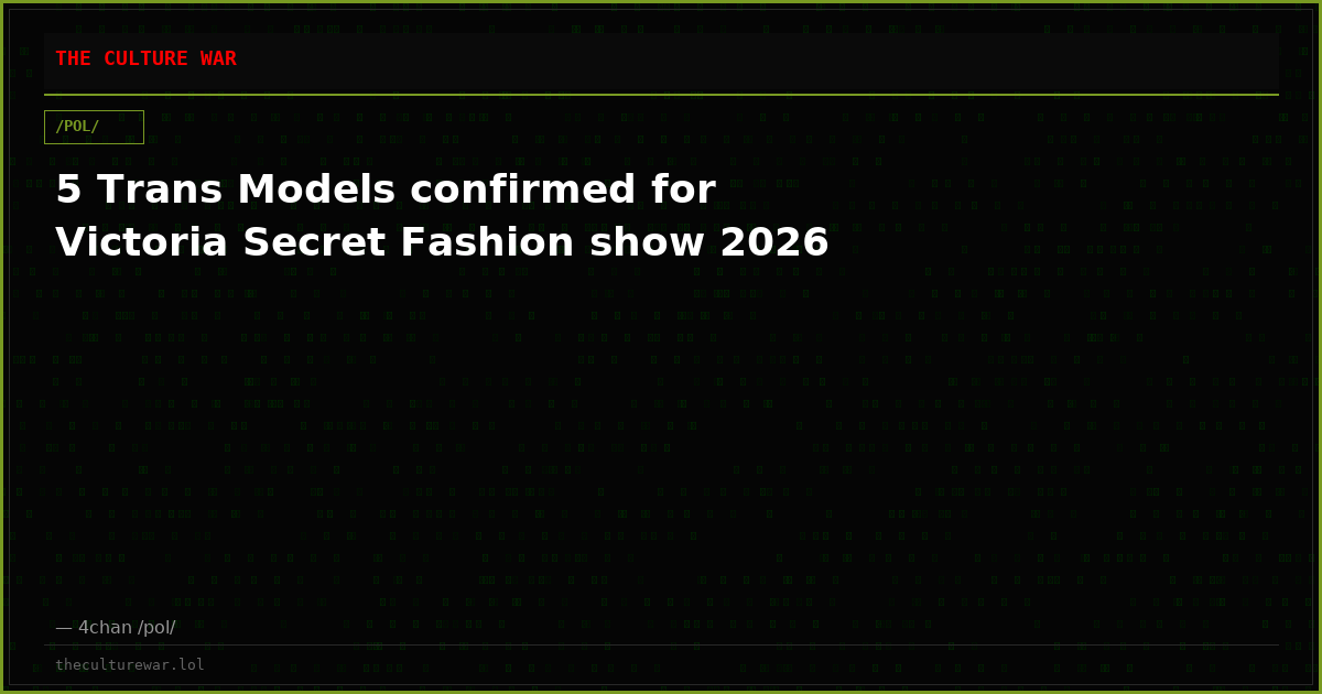 5 Trans Models confirmed for Victoria Secret Fashion show 2026