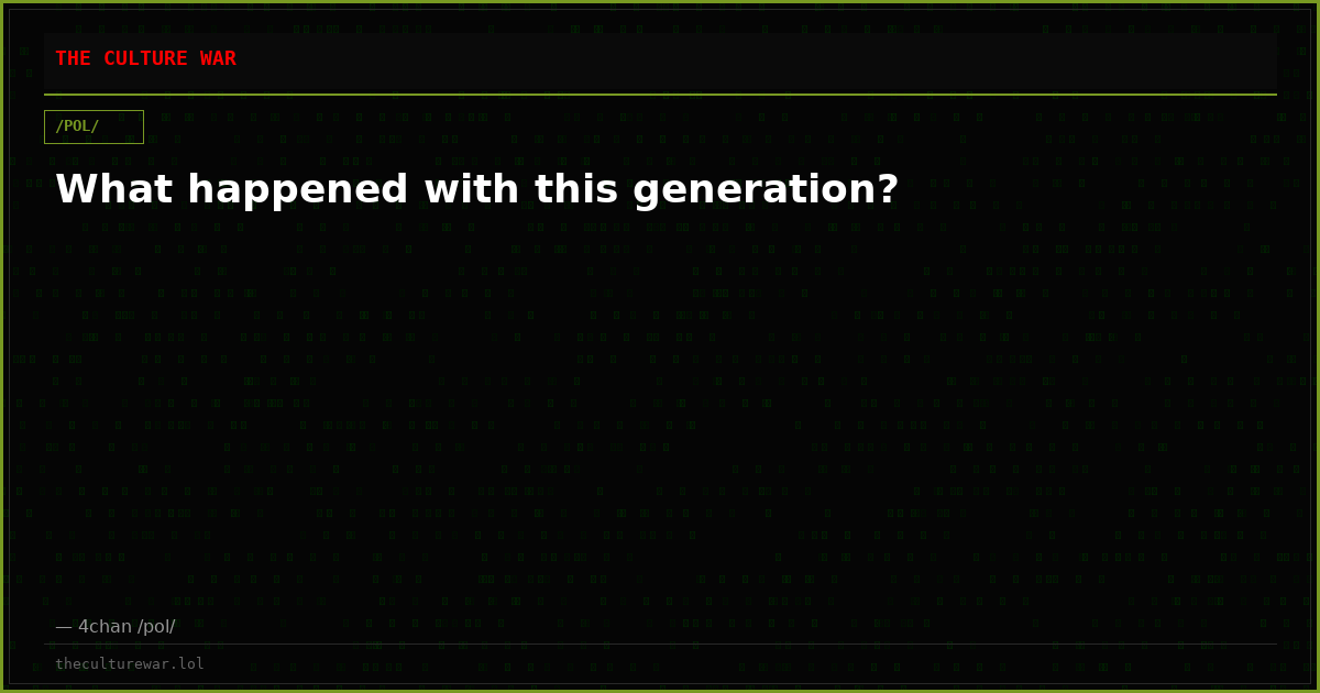 What happened with this generation?