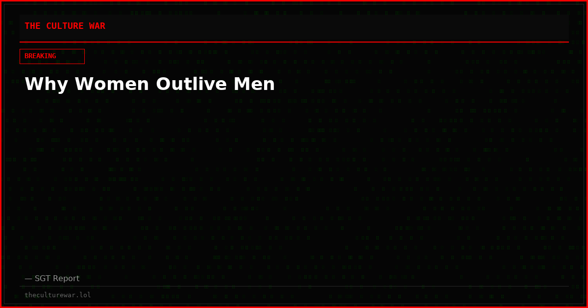 Why Women Outlive Men
