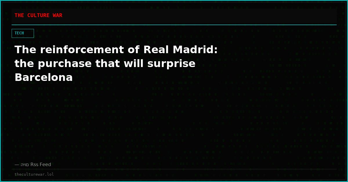 The reinforcement of Real Madrid: the purchase that will surprise Barcelona