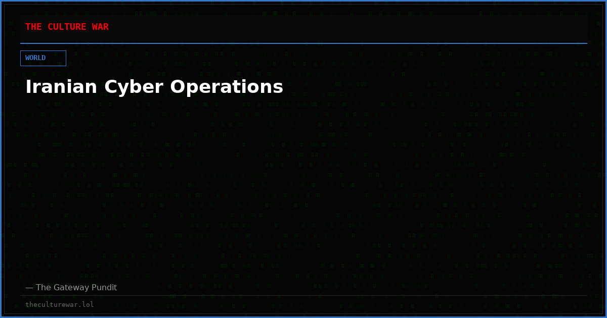 Iranian Cyber Operations