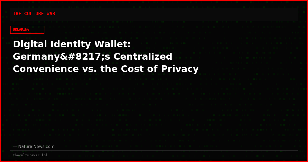 Digital Identity Wallet: Germany’s Centralized Convenience vs. the Cost of Privacy