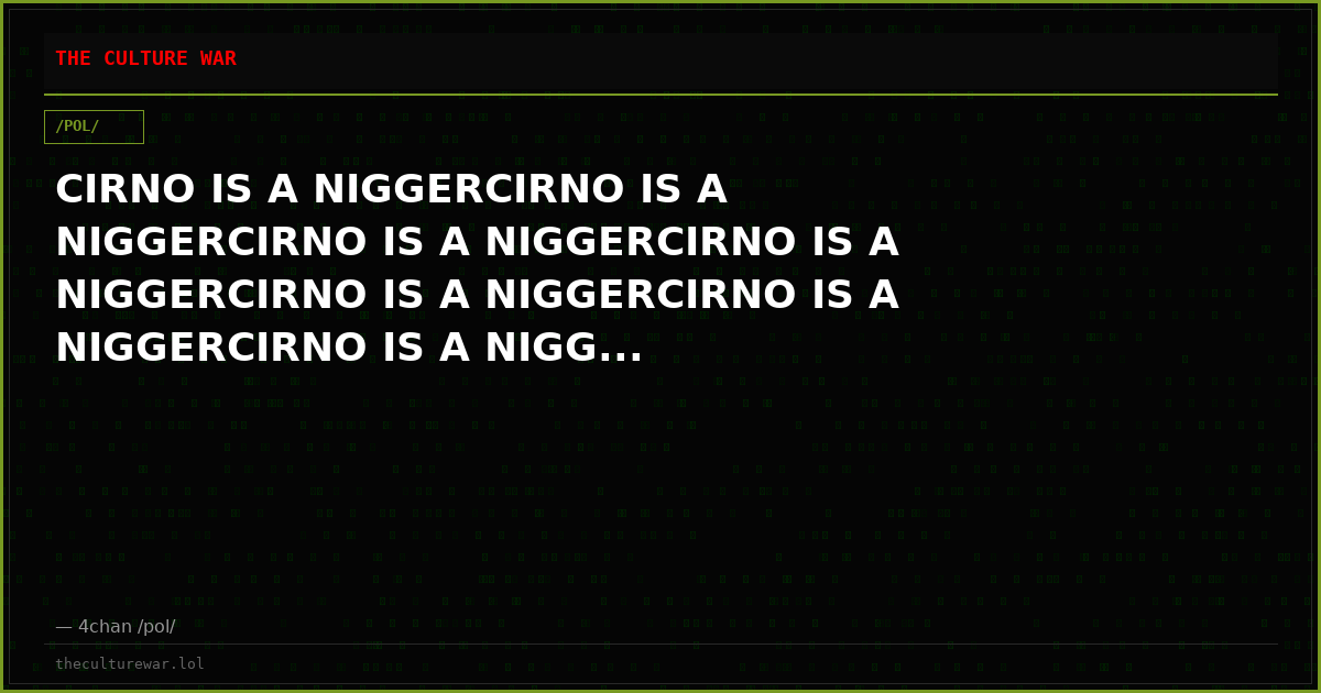CIRNO IS A NIGGERCIRNO IS A NIGGERCIRNO IS A NIGGERCIRNO IS A NIGGERCIRNO IS A NIGGERCIRNO IS A NIGGERCIRNO IS A NIGG...