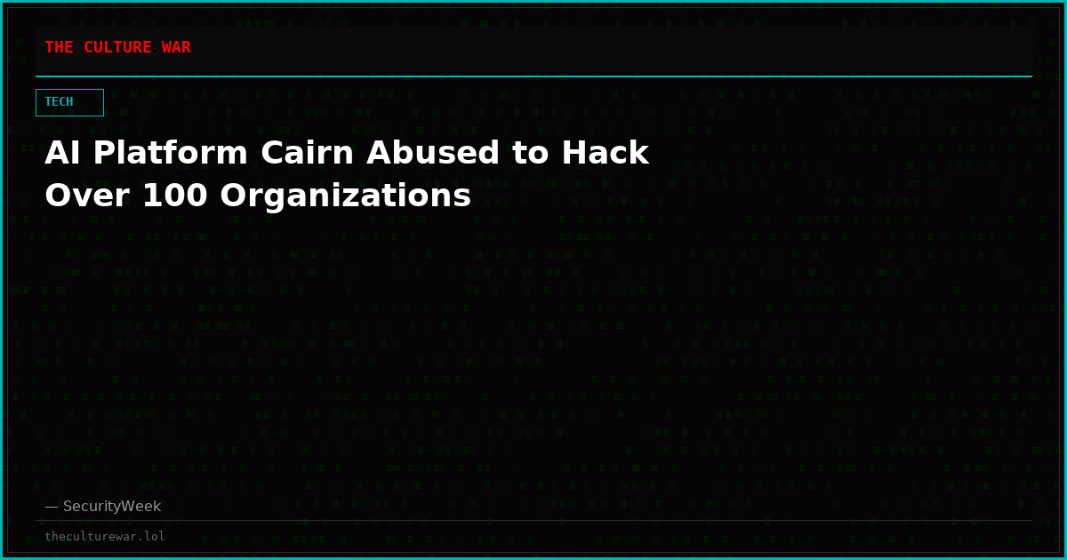 AI Platform Cairn Abused to Hack Over 100 Organizations