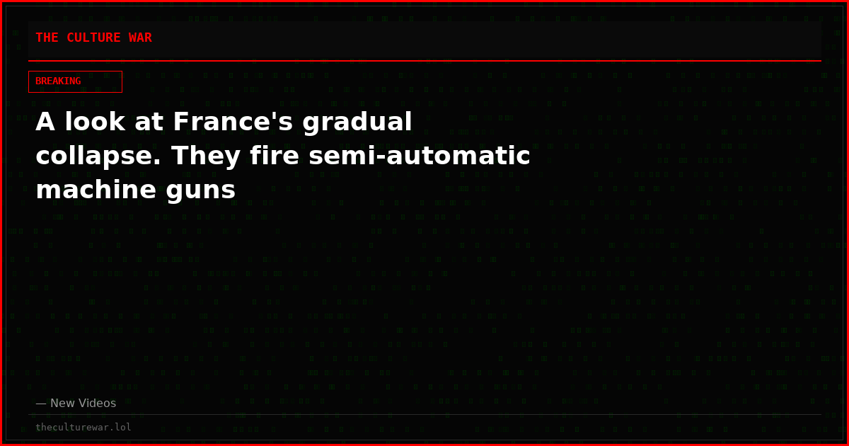 A look at France's gradual collapse. They fire semi-automatic machine guns