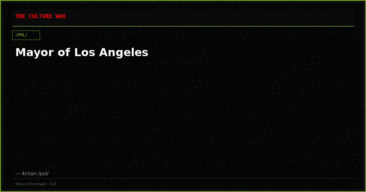 Mayor of Los Angeles