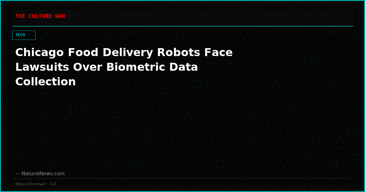 Chicago Food Delivery Robots Face Lawsuits Over Biometric Data Collection
