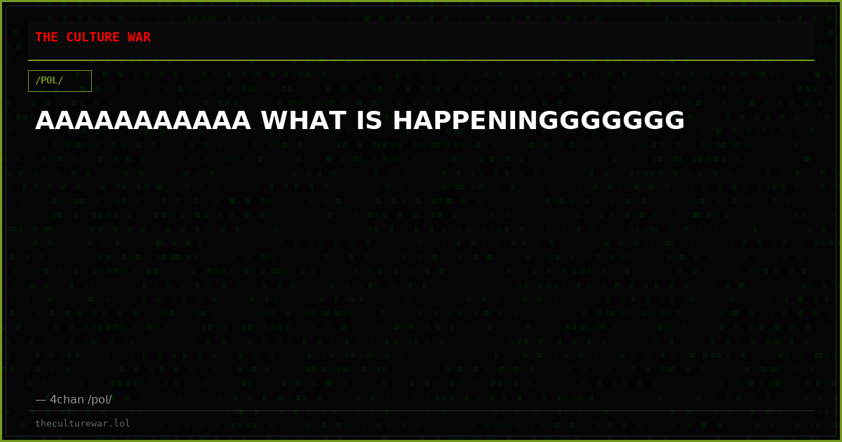 AAAAAAAAAAA WHAT IS HAPPENINGGGGGGG