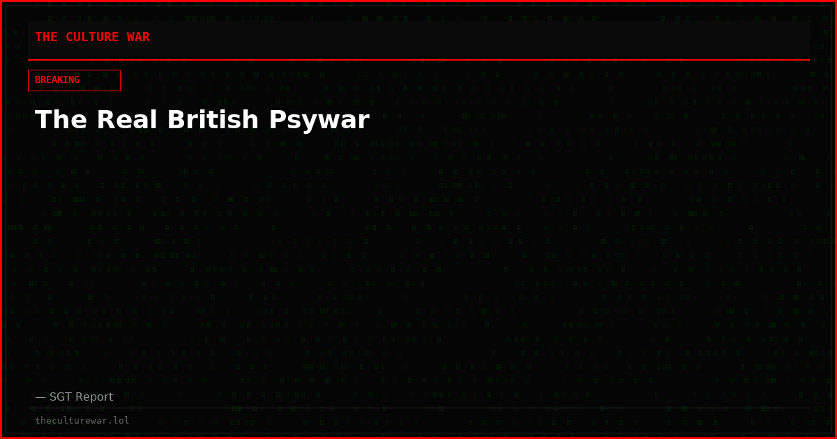 The Real British Psywar