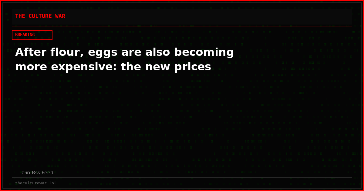 After flour, eggs are also becoming more expensive: the new prices