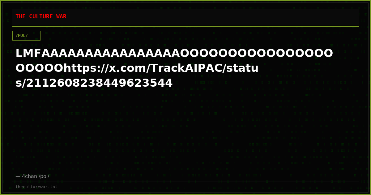 LMFAAAAAAAAAAAAAAAAOOOOOOOOOOOOOOOOOOOOOhttps://x.com/TrackAIPAC/status/2112608238449623544
