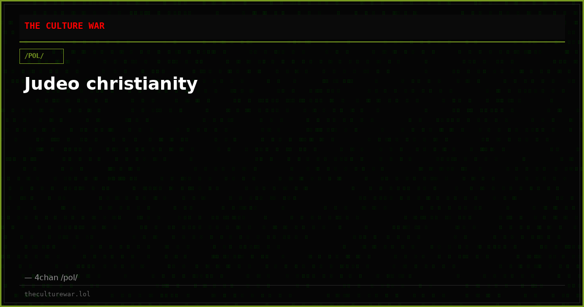 Judeo christianity