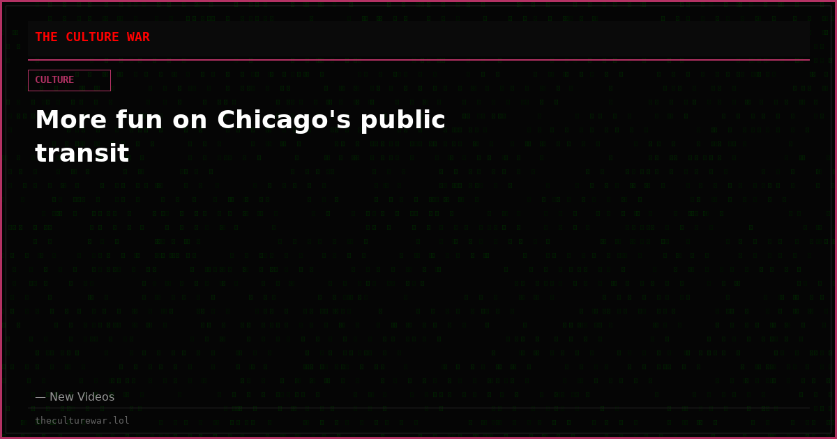 More fun on Chicago's public transit