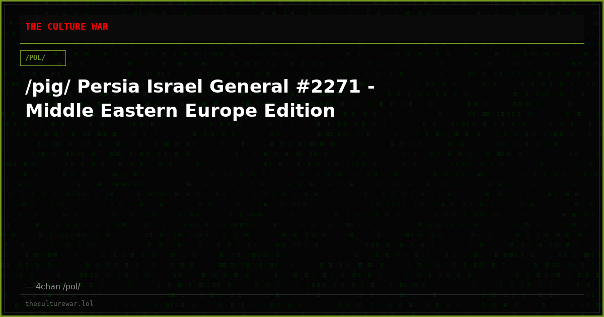 /pig/ Persia Israel General #2271 - Middle Eastern Europe Edition