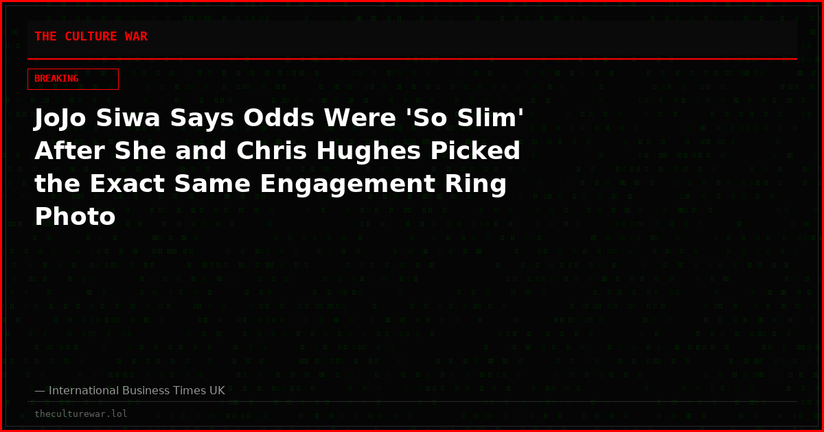JoJo Siwa Says Odds Were 'So Slim' After She and Chris Hughes Picked the Exact Same Engagement Ring Photo