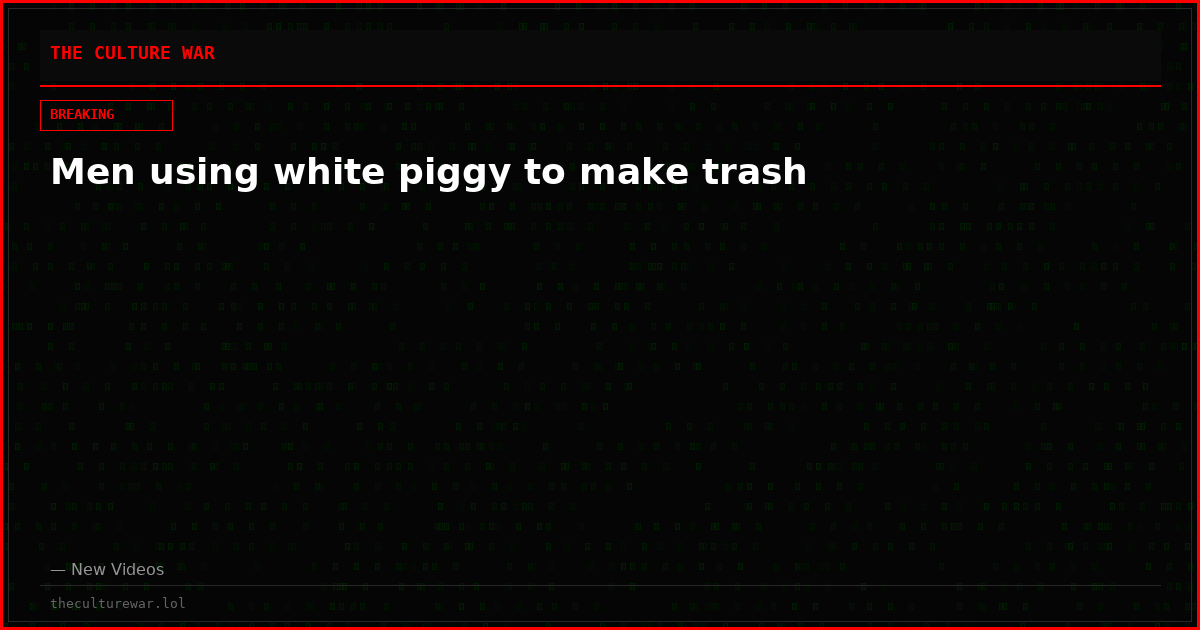 Men using white piggy to make trash