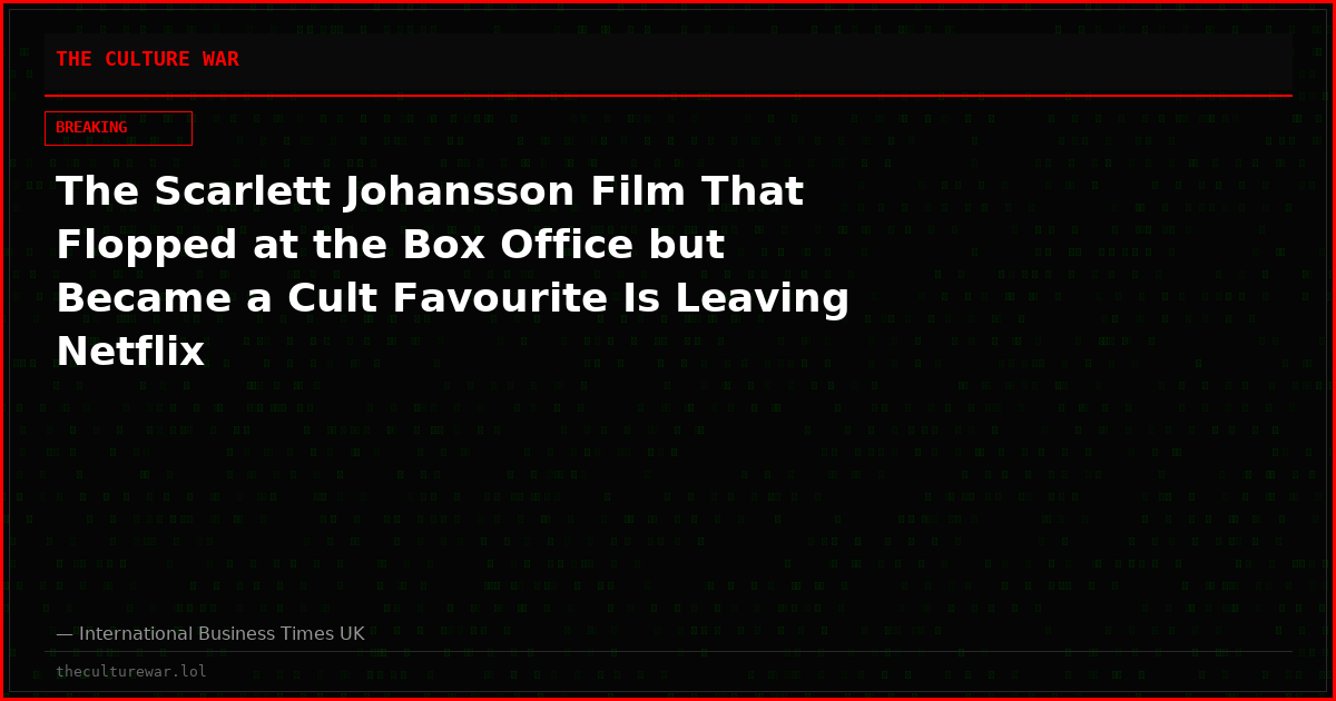 The Scarlett Johansson Film That Flopped at the Box Office but Became a Cult Favourite Is Leaving Netflix