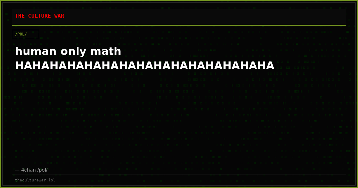human only math HAHAHAHAHAHAHAHAHAHAHAHAHAHAHA