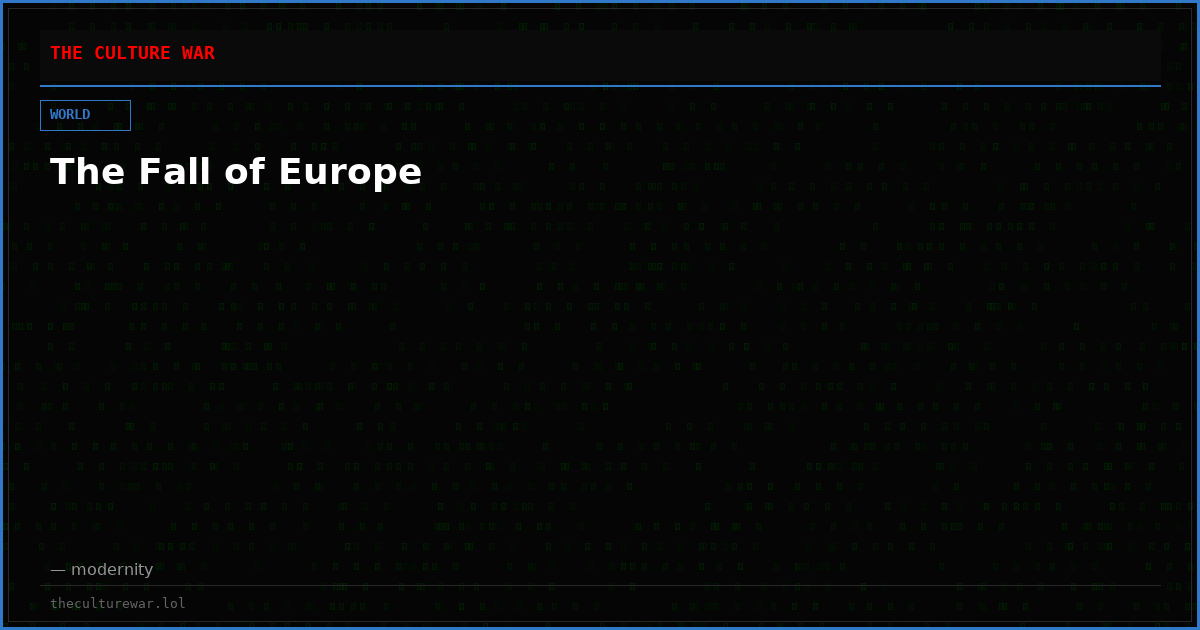 The Fall of Europe