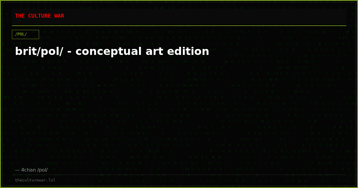 brit/pol/ - conceptual art edition