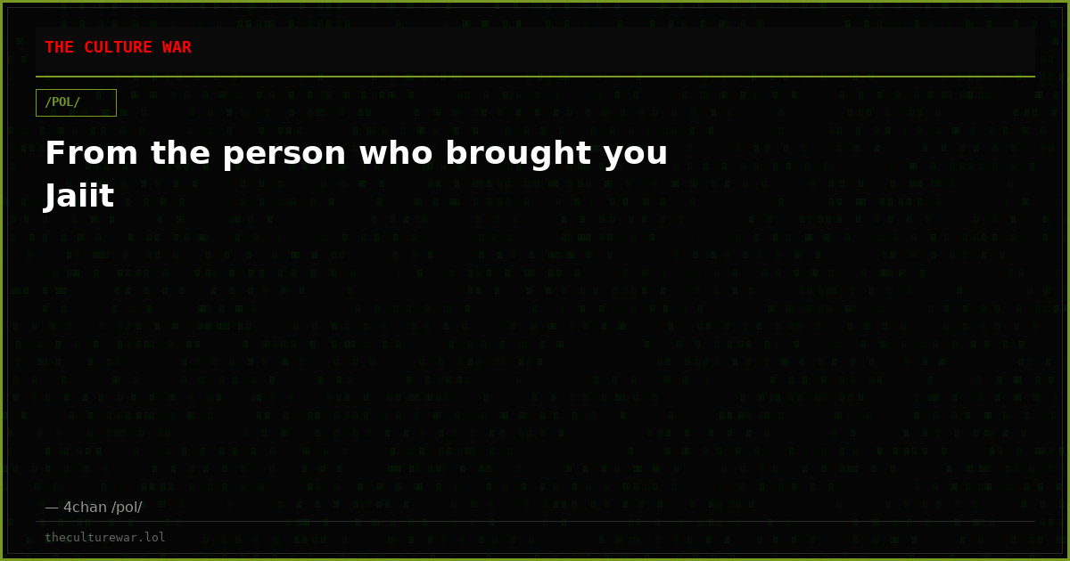From the person who brought you Jaiit