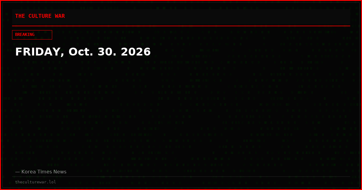 FRIDAY, Oct. 30. 2026