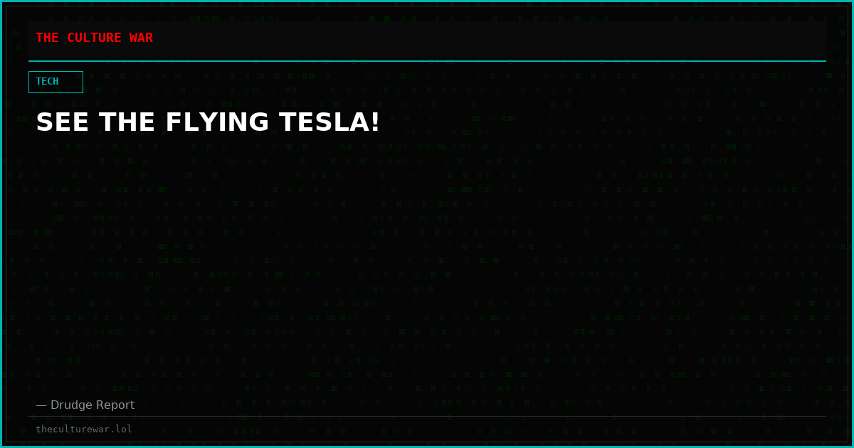 SEE THE FLYING TESLA!