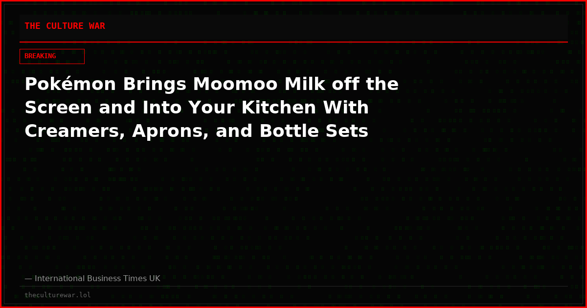 Pokémon Brings Moomoo Milk off the Screen and Into Your Kitchen With Creamers, Aprons, and Bottle Sets