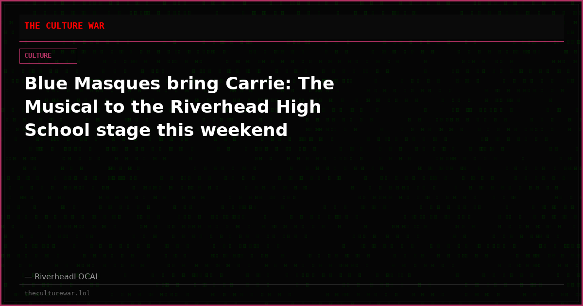Blue Masques bring Carrie: The Musical to the Riverhead High School stage this weekend