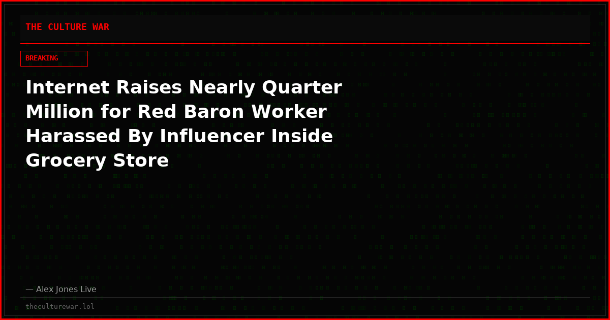 Internet Raises Nearly Quarter Million for Red Baron Worker Harassed By Influencer Inside Grocery Store
