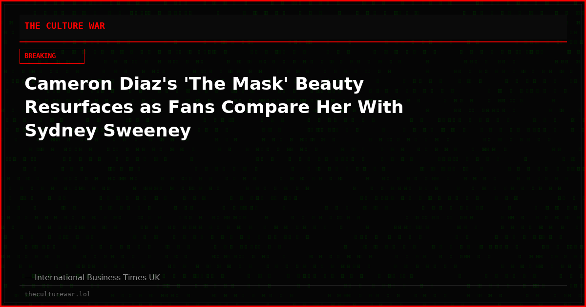 Cameron Diaz's 'The Mask' Beauty Resurfaces as Fans Compare Her With Sydney Sweeney