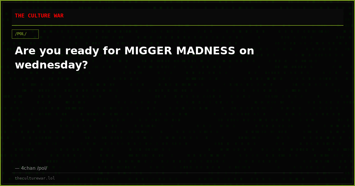 Are you ready for MIGGER MADNESS on wednesday?