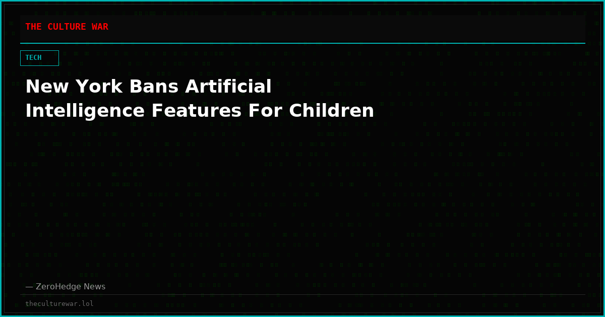 New York Bans Artificial Intelligence Features For Children